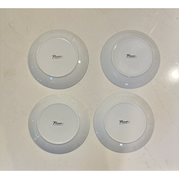 Rosanna Spice Dessert Plates 8” Porcelain Set of 4 Original Box Floral Asian - Picture 9 of 11